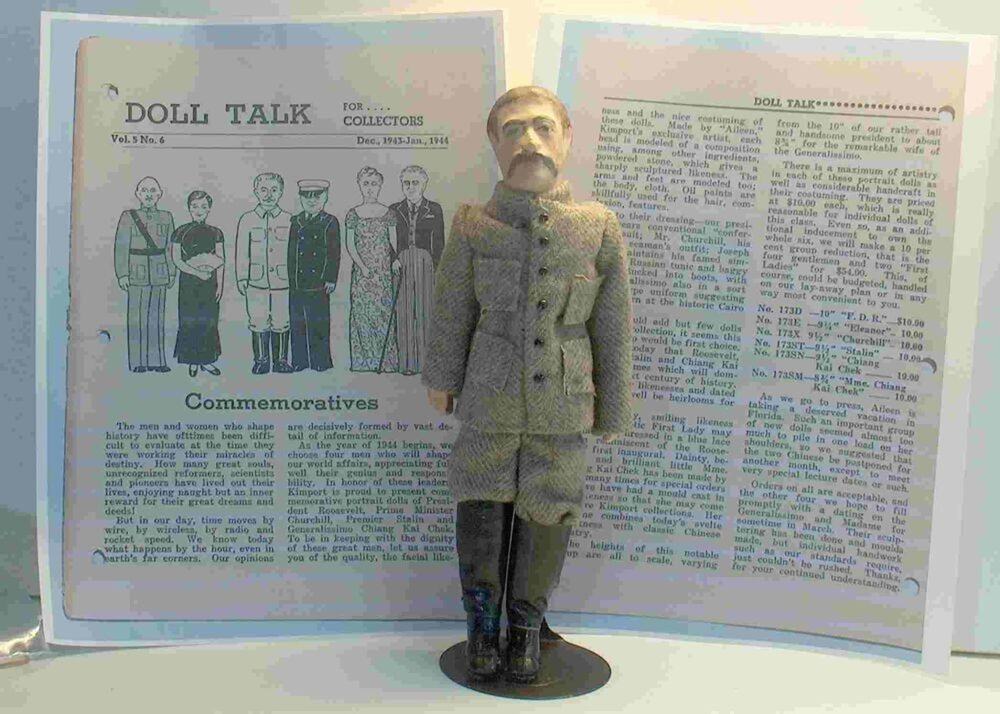 1940s Kimport - Kimcraft JOSEPH STALIN DOLL With Doll Talk